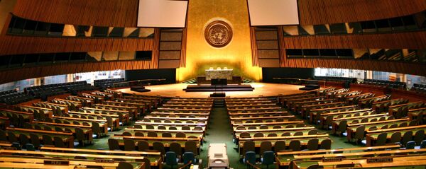 Зал Генеральной Ассамблеи ООН - Sputnik Узбекистан