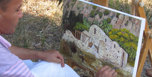 Узбекские художники участвуют в международном симпозиуме в Турции - Sputnik Узбекистан