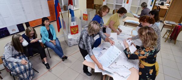 Подсчет голосов в единый день голосования Подсчет голосов в единый день голосования - Sputnik Узбекистан