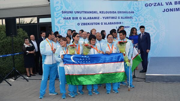 В Ташкенте встретили героев Паралимпиады - Sputnik Узбекистан