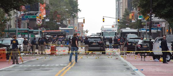 Место взрыва в Нью-Йорке Место взрыва в Нью-Йорке - Sputnik Узбекистан