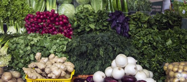 Прилавок с овощами - Sputnik Узбекистан