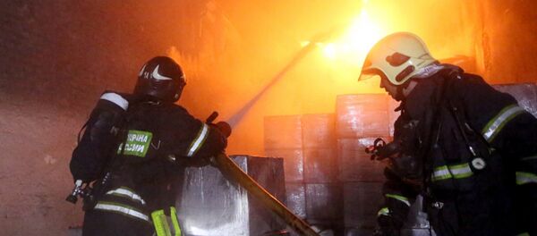 ФВВ ёнғин-қутқарув бўлинмалари ўқув машқлари - Sputnik Ўзбекистон