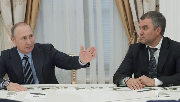 Президент РФ В. Путин провел ряд встреч по итогам прошедших выборов - Sputnik Узбекистан