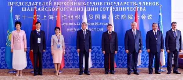 Совещание глав Верховных судов стран-ШОС в Душанбе Совещание глав Верховных судов стран-ШОС в Душанбе - Sputnik Узбекистан