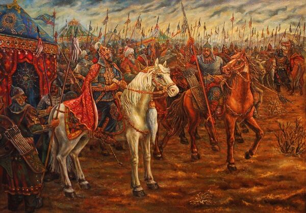 Амир Темур жанг олдидан - Sputnik Ўзбекистон