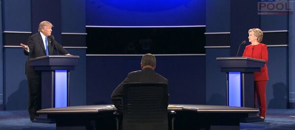 Спутник_Трамп и Клинтон дискутировали о &quot;кибератаках России&quot; на дебатах в США - Sputnik Узбекистан