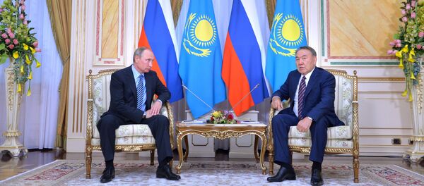 Визит президента РФ Владимира Путина в Казахстан Визит президента РФ Владимира Путина в Казахстан - Sputnik Ўзбекистон