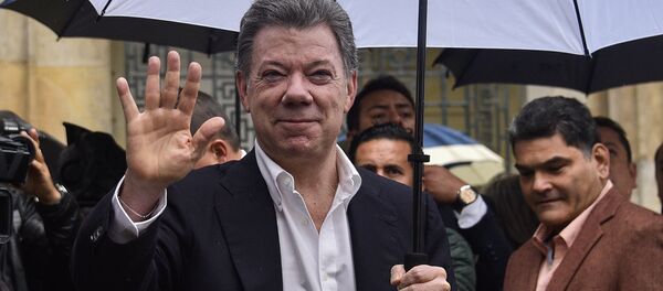 Президент Колумбии Хуан Мануэль Сантос - Sputnik Узбекистан