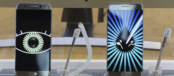 Samsung Galaxy Note 7 телефони Samsung Galaxy Note 7 телефони - Sputnik Ўзбекистон
