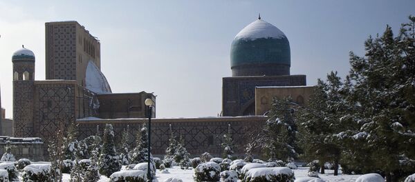 Снег в Самарканде Снег в Самарканде - Sputnik Узбекистан