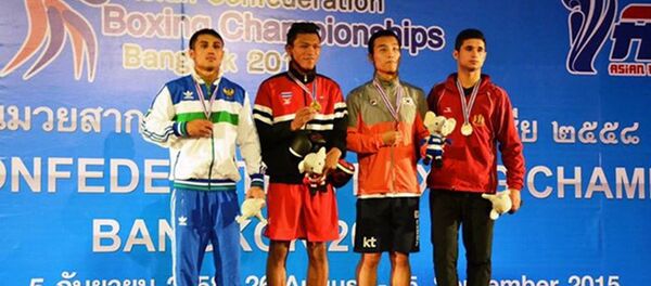 Узбекские боксеры на Чемпионате Азии по боксу - Sputnik Узбекистан