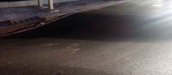 Тошкентда чўккан йўл Тошкентда чўккан йўл - Sputnik Ўзбекистон