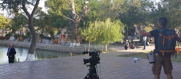 Съемки фильма Открытки из Узбекистана - Sputnik Узбекистан