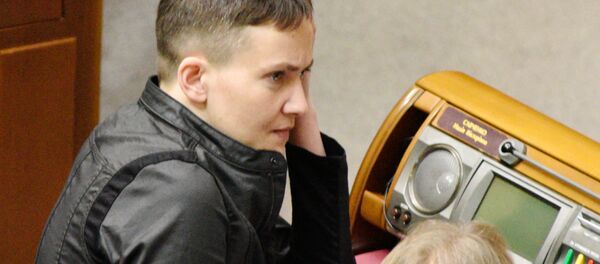 Украиналик депутат Надежда Савченко Украиналик депутат Надежда Савченко - Sputnik Ўзбекистон