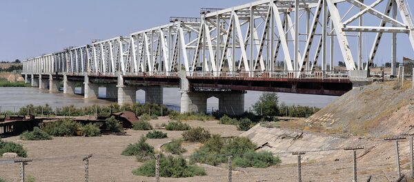 Мост Дружбы через реку Амударью на границе Узбекистана и Афганистана Мост Дружбы через реку Амударью на границе Узбекистана и Афганистана - Sputnik Ўзбекистон