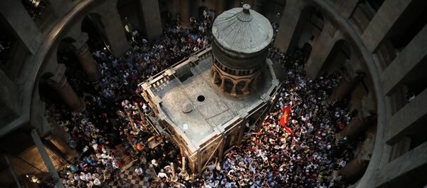 Ложа Христа в Гробе Господнем в Иерусалиме - Sputnik Узбекистан