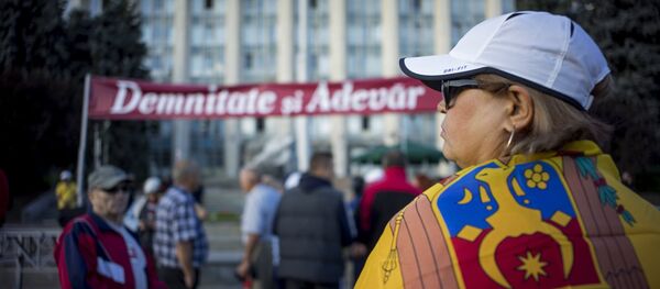 Акции протеста в Кишиневе Акции протеста в Кишиневе - Sputnik Узбекистан