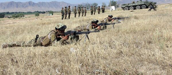 Учения кыргызских пограничников Учения кыргызских пограничников - Sputnik Узбекистан