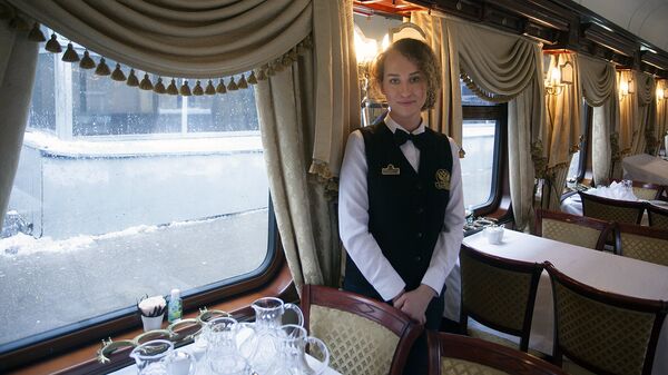 Презентация поезда Golden Еagle по новому маршруту Москва - Тегеран Презентация поезда Golden Еagle по новому маршруту Москва - Тегеран - Sputnik Узбекистан