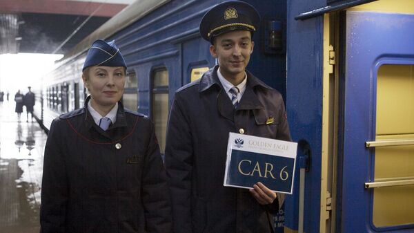 Презентация поезда Golden Еagle по новому маршруту Москва - Тегеран Презентация поезда Golden Еagle по новому маршруту Москва - Тегеран - Sputnik Узбекистан