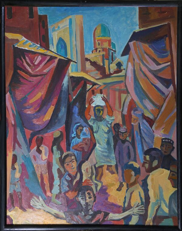 Выставка Эстетика Самарканда самарского живописца Геннадия Тибушкина Выставка Эстетика Самарканда самарского живописца Геннадия Тибушкина - Sputnik Узбекистан