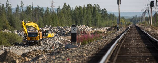 Строительство БАМа-2 в Амурской области Строительство БАМа-2 в Амурской области - Sputnik Узбекистан
