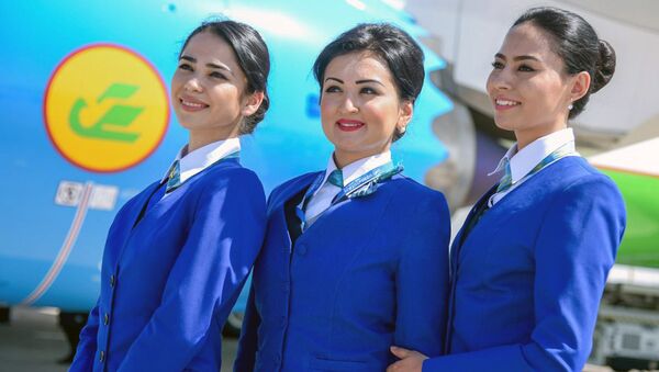 Сотрудницы национальной авиакомпании Узбекистана - Sputnik Узбекистан