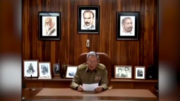 СПУТНИК_Заявление Рауля Кастро о смерти лидера кубинской революции Фиделя Кастро - Sputnik Узбекистан