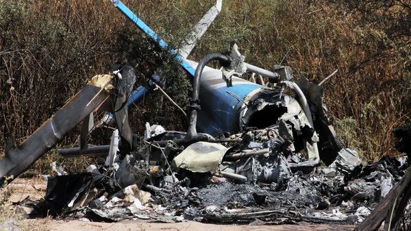 Разбившийся 10 марта 2015 года в Аргентине вертолет - Sputnik Узбекистан