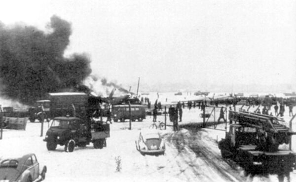 Место катастрофы в Мюнхене 6 февраля 1958 года - Sputnik Узбекистан