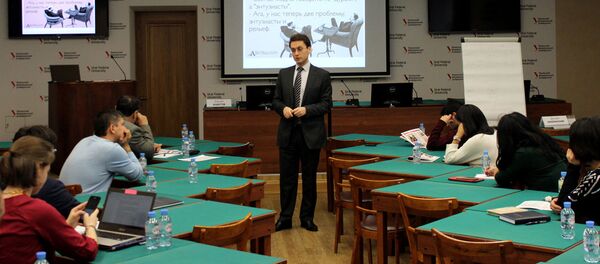 Медиафорум Конструктивная журналистика в контексте региональных и глобальных трендов, который проходил в городе Екатеринбурге Медиафорум Конструктивная журналистика в контексте региональных и глобальных трендов, который проходил в городе Екатеринбурге - Sputnik Узбекистан