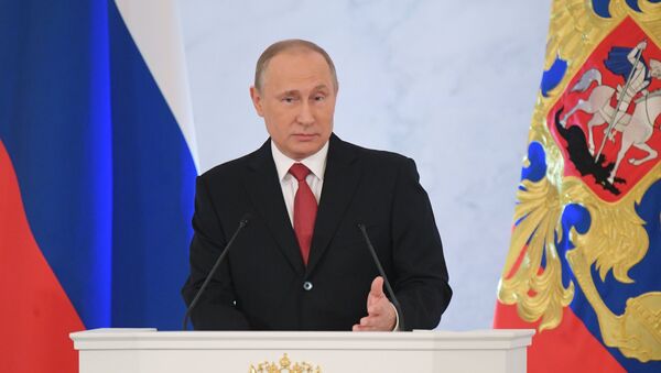 Ежегодное послание президента РФ В. Путина Федеральному собранию - Sputnik Узбекистан