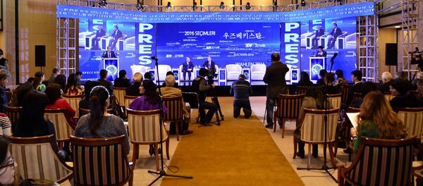 Пресс-центр по освещению выборов в Узбекистане - Sputnik Узбекистан