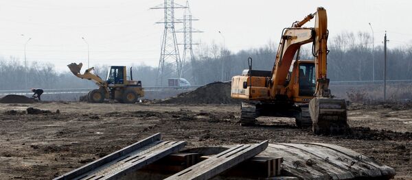 Строительство спортивно-технического комплекса Приморское кольцо Строительство спортивно-технического комплекса Приморское кольцо - Sputnik Узбекистан