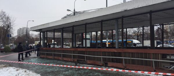 Взрыв газового баллона в переходе у станции метро Коломенская в Москве - Sputnik Узбекистан