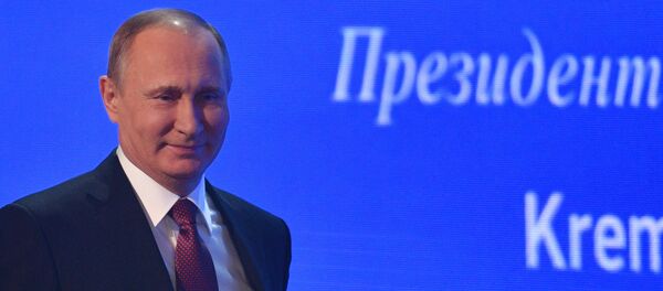 Двенадцатая ежегодная большая пресс-конференция президента РФ Владимира Путина - Sputnik Узбекистан