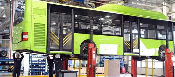 Самарқандда MAN заводида автобус ишлаб чиқариш - Sputnik Ўзбекистон