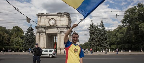 Акции протеста в Кишиневе Акции протеста в Кишиневе - Sputnik Узбекистан