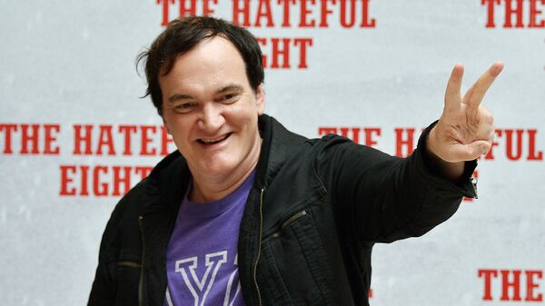 Квентин Тарантино во время презентации своего последнего фильма Омерзительная восьмерка  - Sputnik Узбекистан