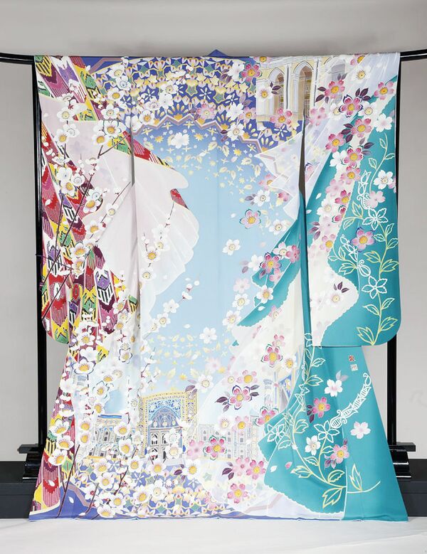 Кимоно с национальной символикой Узбекистана - Sputnik Узбекистан