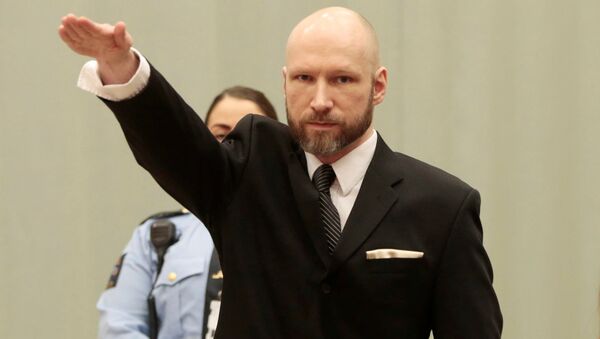 Андерс Брейвик в суде продемонстрировал нацистское приветствие - Sputnik Узбекистан