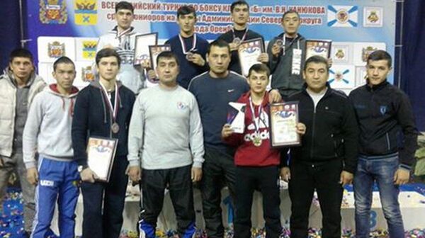 Сборная Узбекистана по боксу на турнире в Оренбурге Сборная Узбекистана по боксу на турнире в Оренбурге - Sputnik Узбекистан