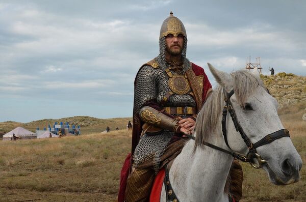 На съемках фильма Золотая орда На съемках фильма Золотая орда - Sputnik Узбекистан