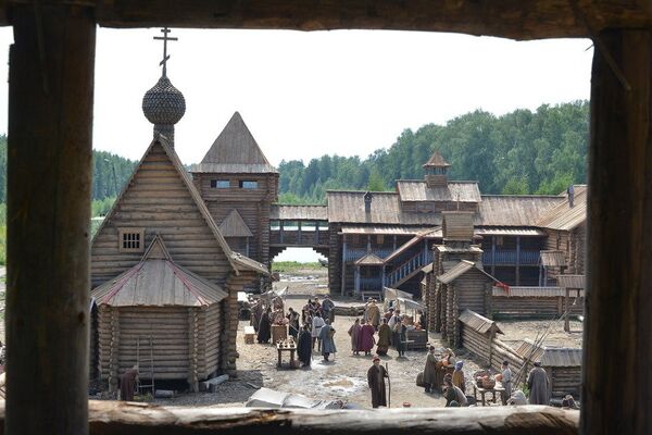 Съемки фильма Золотая орда Съемки фильма Золотая орда - Sputnik Узбекистан