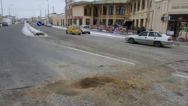 Улица в Самарканде, на которой произошло ДТП - Sputnik Узбекистан