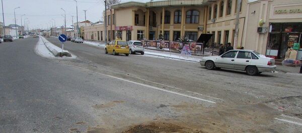 Улица в Самарканде, на которой произошло ДТП - Sputnik Узбекистан