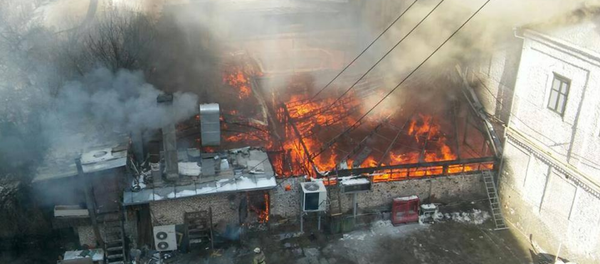 Тошкентда «Манас» ресторани ёняпти Тошкентда «Манас» ресторани ёняпти - Sputnik Ўзбекистон