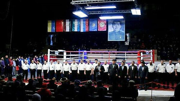 Международный турнир по боксу памяти Героя Советского Союза Дуйшенкула Шопокова - Sputnik Узбекистан