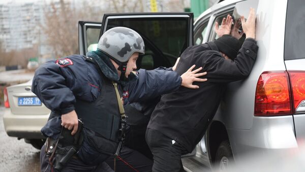 Rabota vnevedomstvennoy oxrani moskovskoy politsii - Sputnik O‘zbekiston